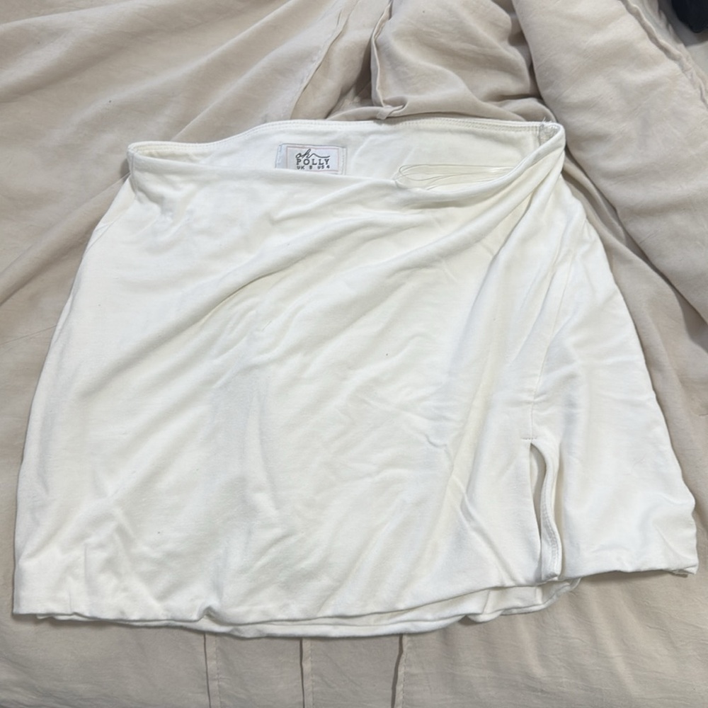 Oh Polly white micro mini skirt